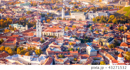 Aerial view of Vilnius, Lithuania 43271532