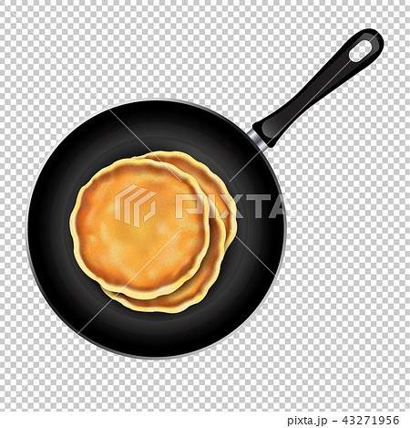 Pancakes In Frying Pan Transparent Background 43271956