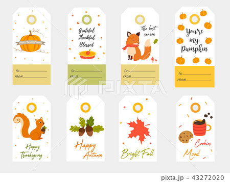 Big set of tags for autumn joy 43272020