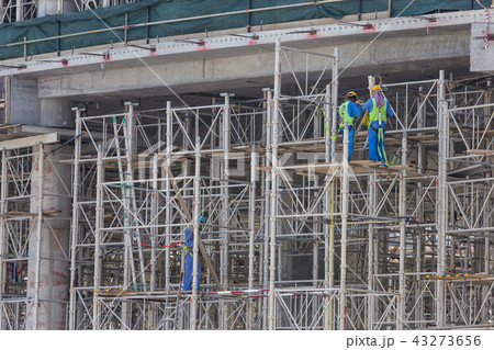 Team of construction worker on construction site. 43273656