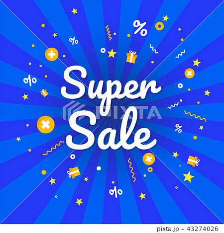 Super sale banner. Discount banner.  43274026