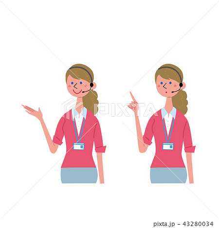 外国人　教師　講師　イラスト　セット 43280034