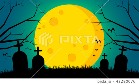 Tomb on ground front the moon Tomb on ground front the moon 43280076