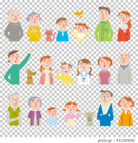 Three generations family set 43280890