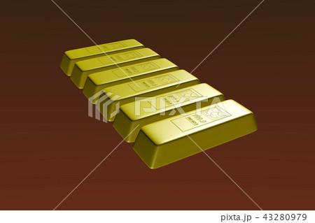 金塊のイメージ(大当たり・富・お金持ちなど) 43280979