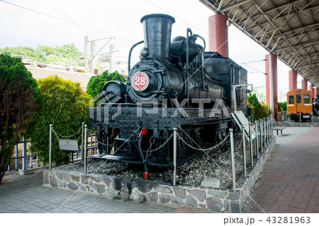 台湾 苗栗市(ミャオリー) 苗栗鉄道文物展示館 阿里山森林鉄道28号シェイ式蒸気機関車 台湾 苗栗市(ミャオリー) 苗栗鉄道文物展示館 阿里山森林鉄道28号シェイ式蒸気機関車 43281963