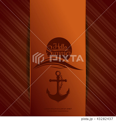 Hello Summer logo. Vector illustration Hello Summer logo. Vector illustration 43282437