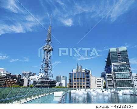 オアシス21と名古屋テレビ塔 オアシス21と名古屋テレビ塔 43283257