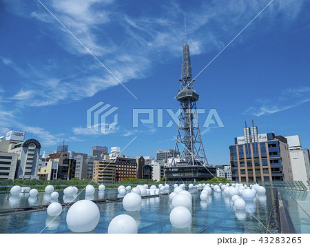 オアシス21と名古屋テレビ塔 オアシス21と名古屋テレビ塔 43283265