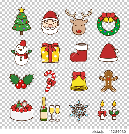 Download Christmas Icon With Line Stock Illustration 43284080 Pixta PSD Mockup Templates