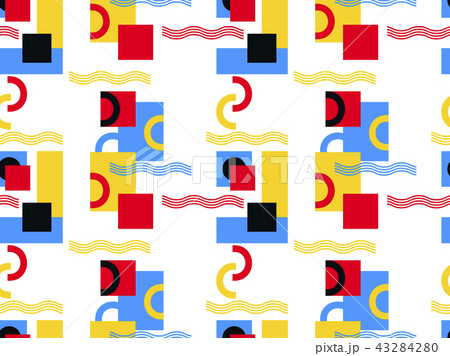 Bauhaus design seamless pattern. Geometric. Vector Bauhaus design seamless pattern. Geometric. Vector 43284280