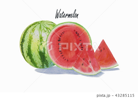 Summer watermelon sliced isolated. Summer watermelon sliced isolated. 43285115