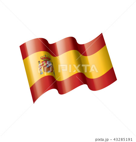 spain flag, vector illustration on a white background 43285191