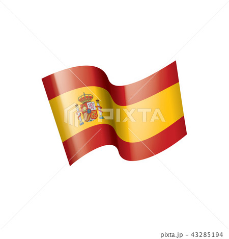 spain flag, vector illustration on a white background 43285194