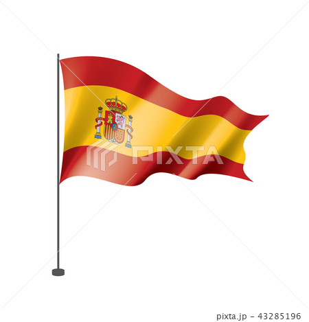 spain flag, vector illustration on a white background 43285196