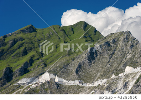 Marble Quarries of Carrara in the Apuan Alps Italy 43285950