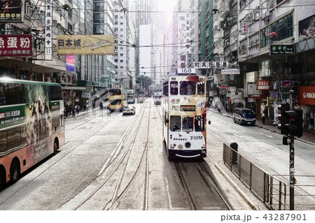 Hong Kong tram Hong Kong tram 43287901