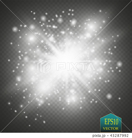 Vector white glitter wave illustration.  43287992