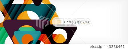Abstract geometric background. Modern overlapping triangles. Unusual color shapes for your message Abstract geometric background. Modern overlapping triangles. Unusual color shapes for your message 43288461