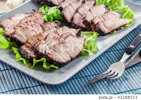 Char Siu Pork - Chinese roasted pork shoulder Char Siu Pork - Chinese roasted pork shoulder 43288553