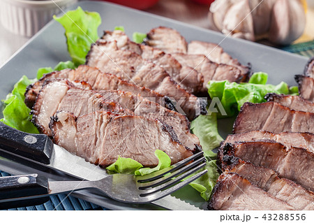 Char Siu Pork - Chinese roasted pork shoulder Char Siu Pork - Chinese roasted pork shoulder 43288556