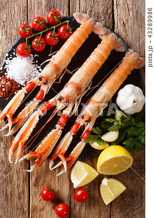 Raw Nephrops norvegicus, Norway lobster Raw Nephrops norvegicus, Norway lobster 43289986