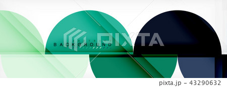 Circle abstract background, geometric illustration 43290632