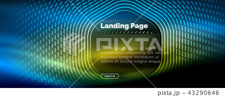 Neon glowing techno hexagon shape lines, hi-tech futuristic abstract background, landing page Neon glowing techno hexagon shape lines, hi-tech futuristic abstract background, landing page 43290646