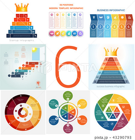 Set universal templates elements Infographics  43290793