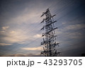 夕暮れの鉄塔 43293705