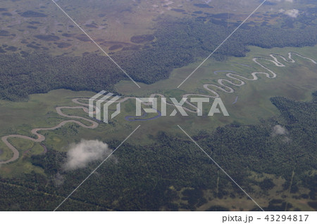 アラスカ州アンカレッジ(USA)上空からの風景 43294817