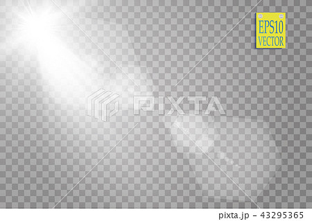 Vector transparent sunlight special lens flare. 43295365