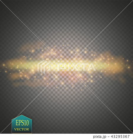 Vector gold glitter wave illustration. 43295367