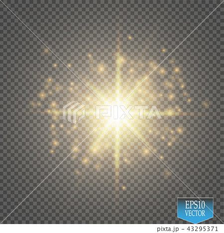 Vector gold glitter wave illustration. 43295371