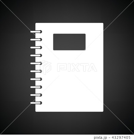Exercise book with pen icon 43297405