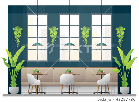 Interior scene of modern restaurant 43297736