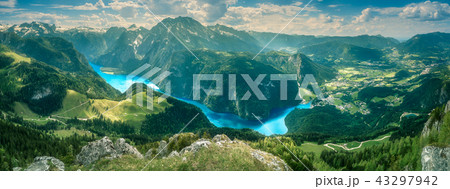 Konigsee lake in Berchtesgaden National Park Konigsee lake in Berchtesgaden National Park 43297942