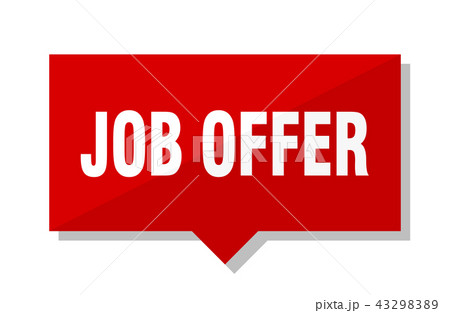job offer red tag job offer red tag 43298389