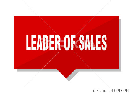 leader of sales red tagのイラスト素材 [43298496] - PIXTA