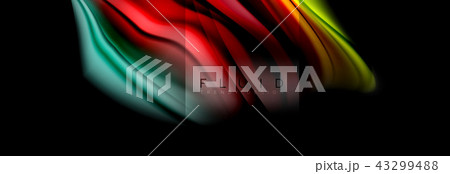 Rainbow fluid abstract shapes, liquid colors design, colorful marble or plastic wavy texture Rainbow fluid abstract shapes, liquid colors design, colorful marble or plastic wavy texture 43299488