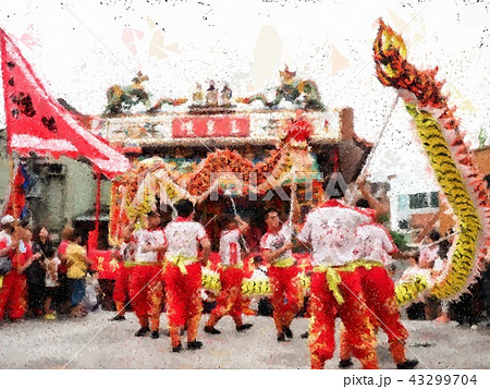 Taiwanese temple festival Taiwanese temple festival 43299704