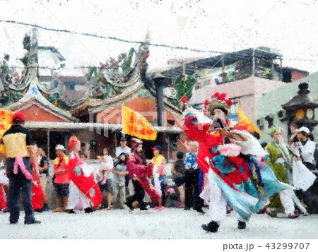 Taiwanese temple festival Taiwanese temple festival 43299707