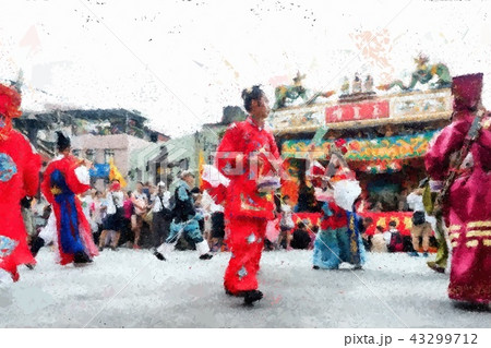 Taiwanese temple festival 43299712