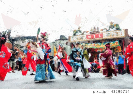 Taiwanese temple festival Taiwanese temple festival 43299714
