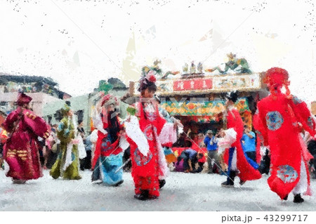 Taiwanese temple festival 43299717