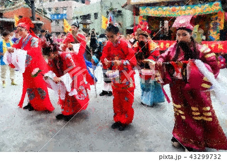 Taiwanese temple festival 43299732