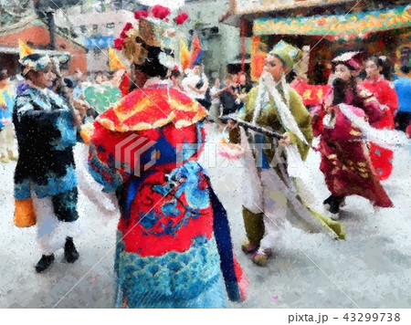 Taiwanese temple festival 43299738