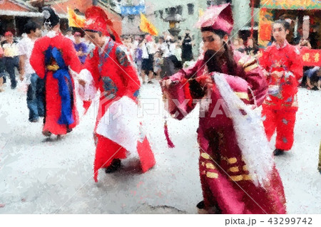 Taiwanese temple festival 43299742