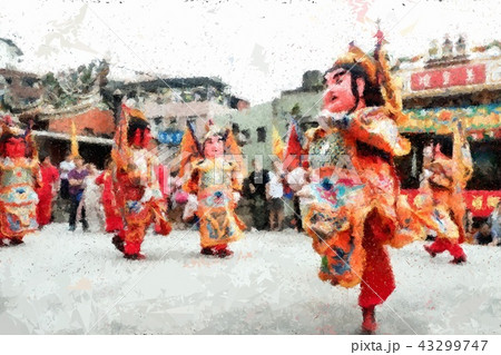 Taiwanese temple festival 43299747