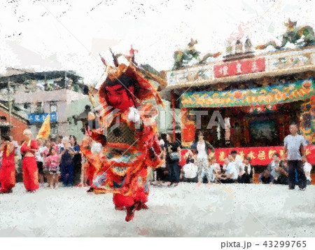 Taiwanese temple festival Taiwanese temple festival 43299765